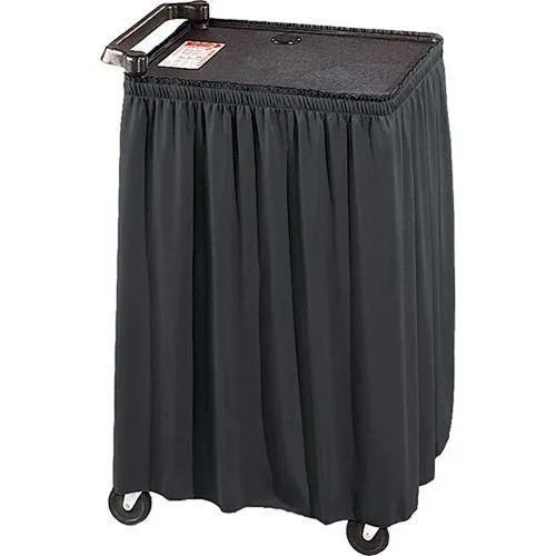 30" x 66" Poly Premier AV Cart Skirt