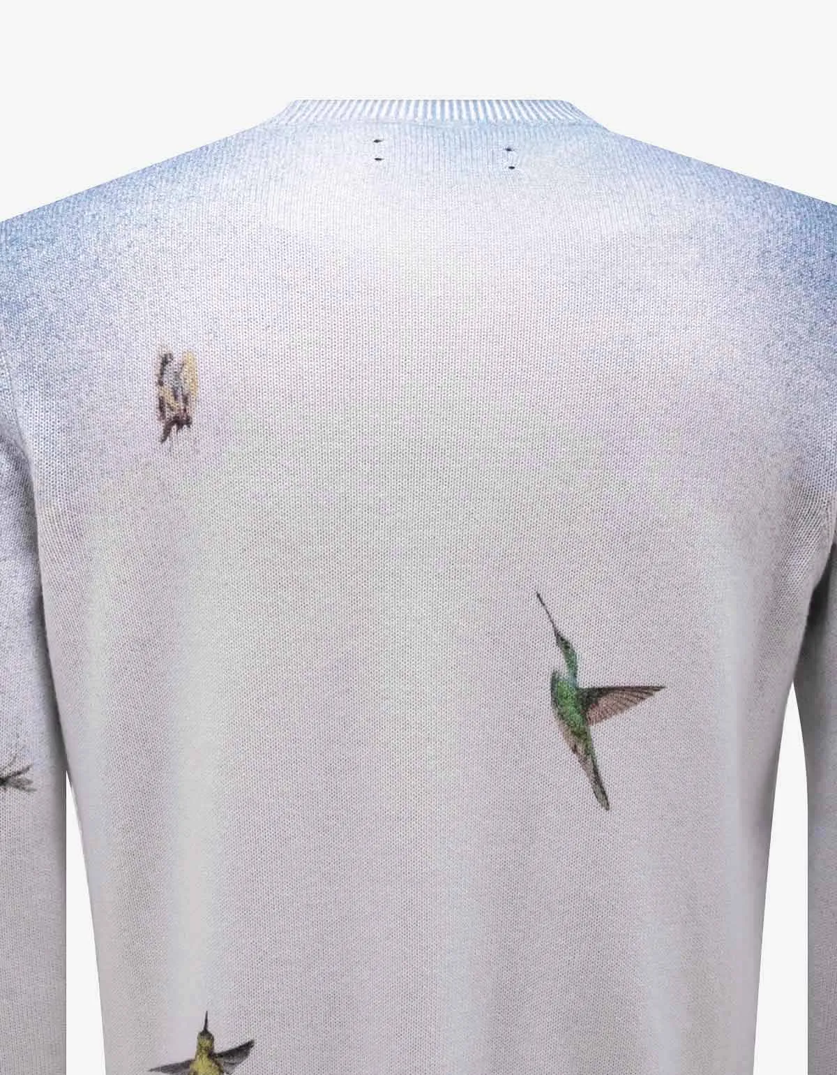 Amiri Embroidered Hummingbird Sweater