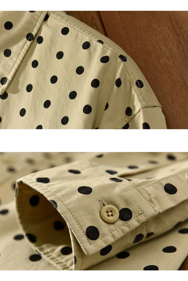 Antonios Pure Cotton Shirt Dot Print