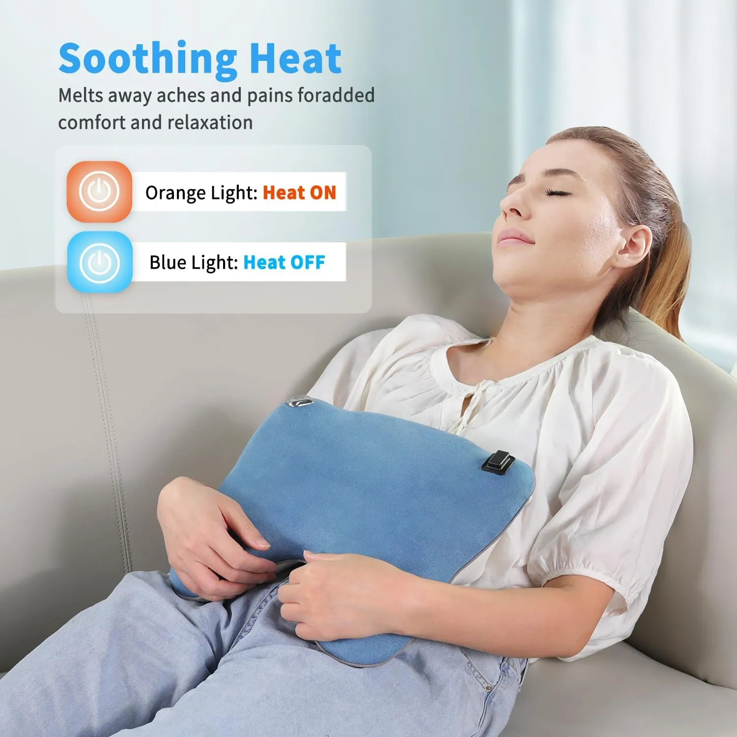 Back Shoulder and Neck Massager Pillow with Heat RL501