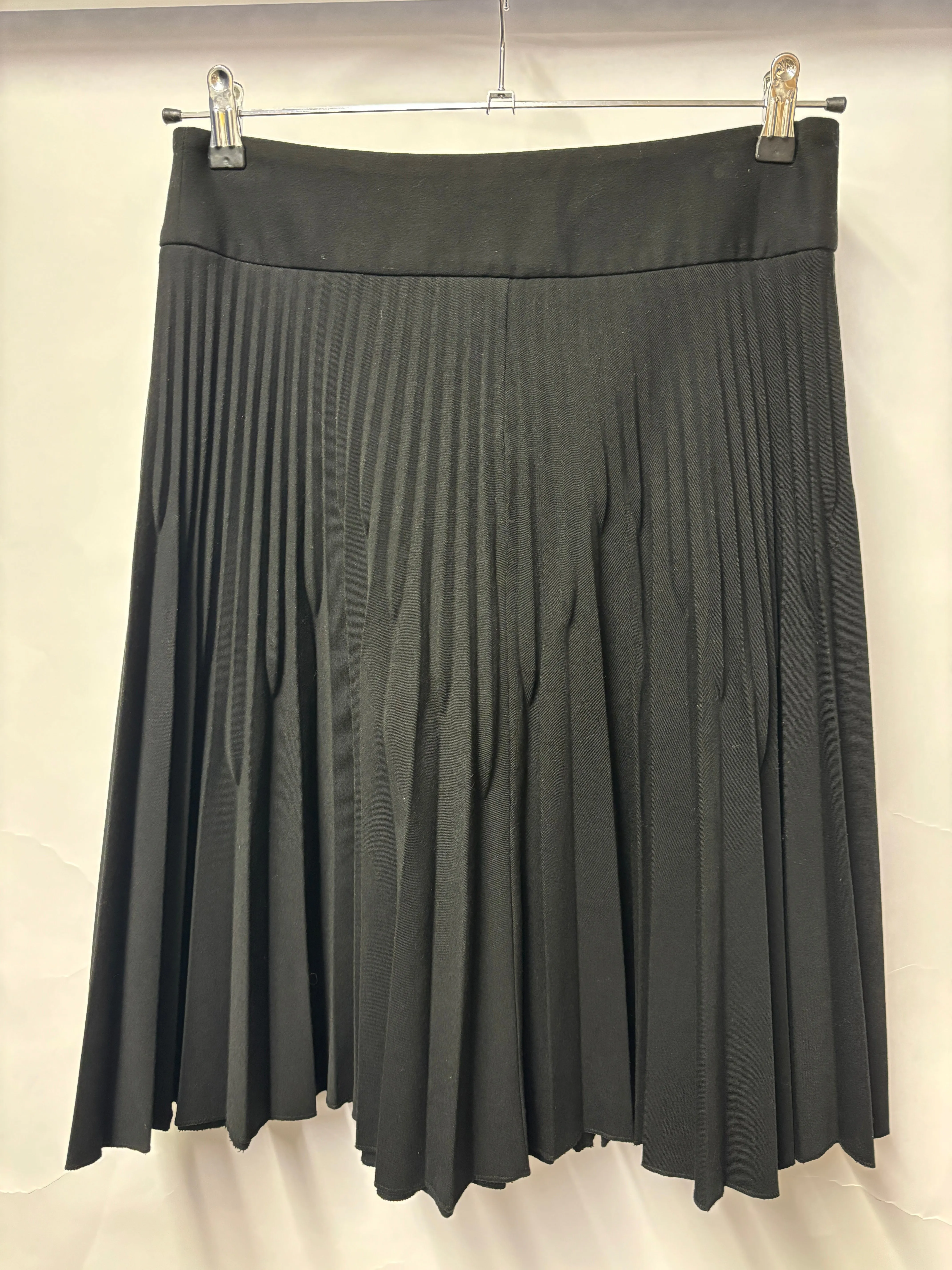 BCBG Maxazaria Black Pleated Skirt UK 10