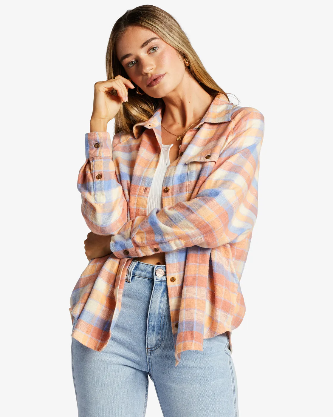 Best Time Long Sleeve Shirt - Rose Dawn