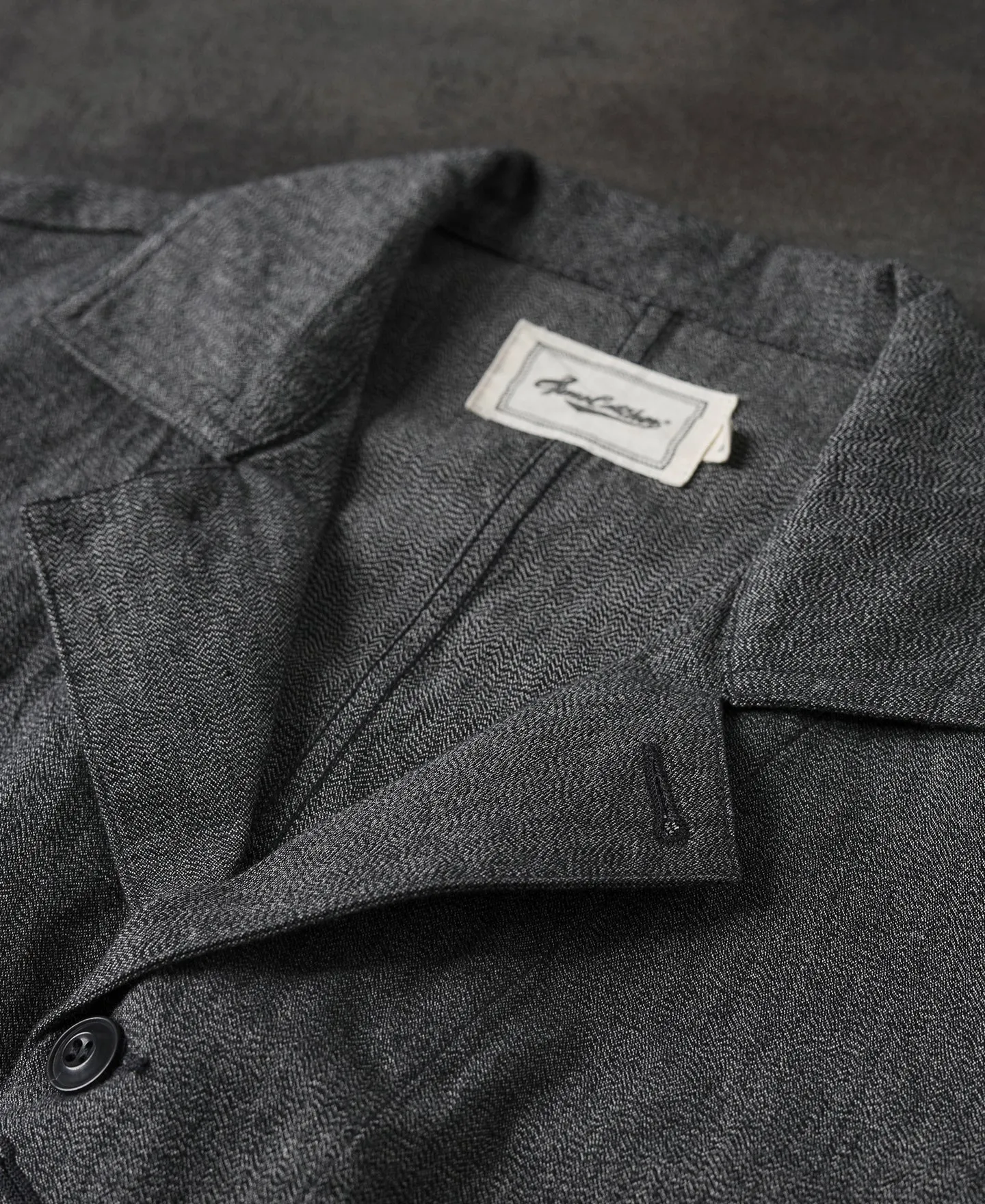 Black Chambray Work Jacket