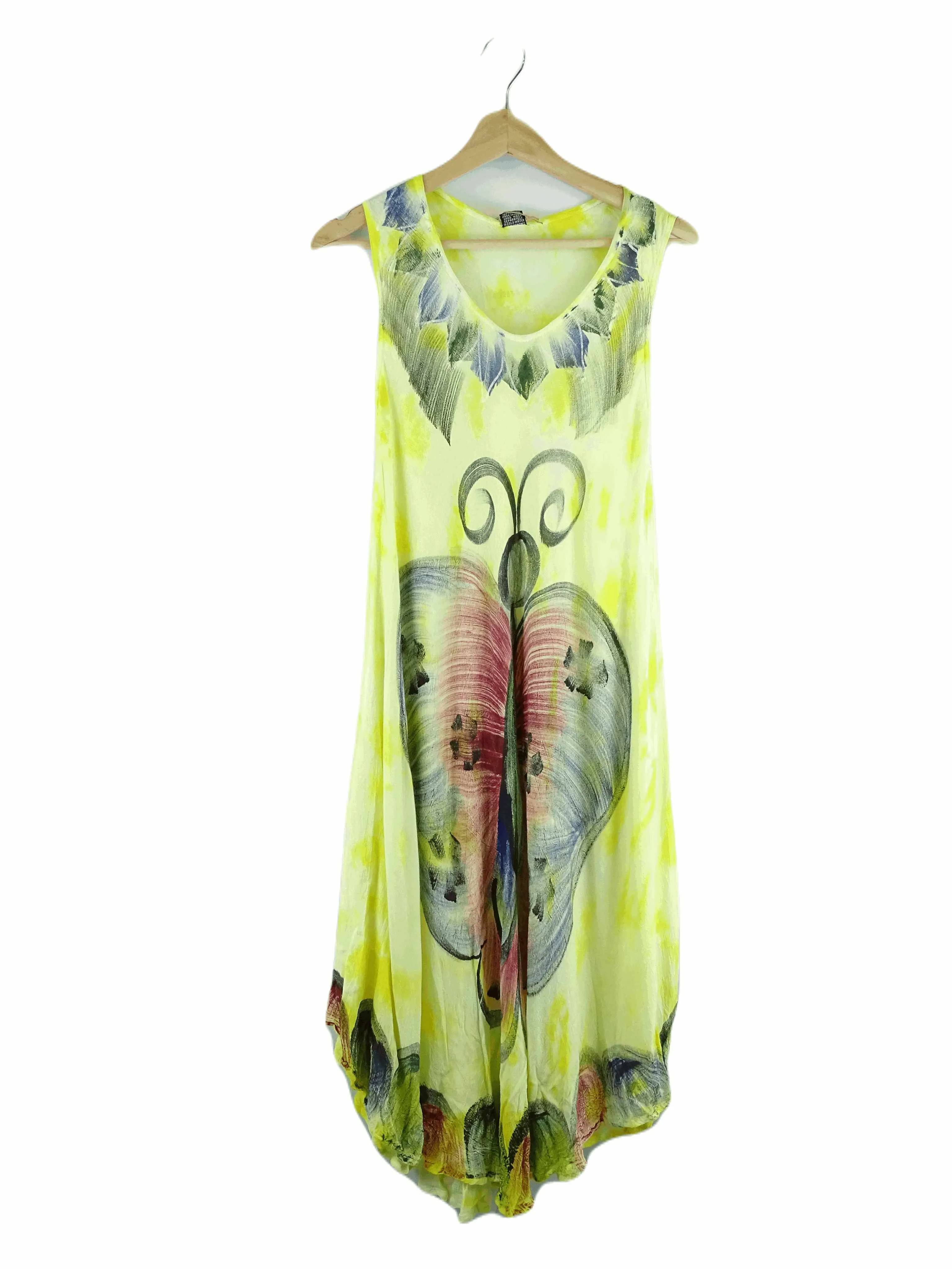 Boutique Yellow Printed Dress OSFA