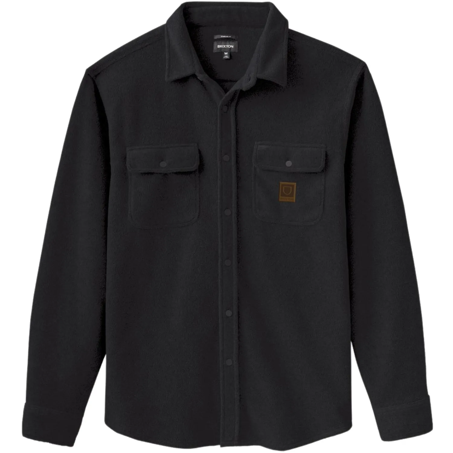 Brixton Bowery Long Sleeve Fleece Shirt - Black