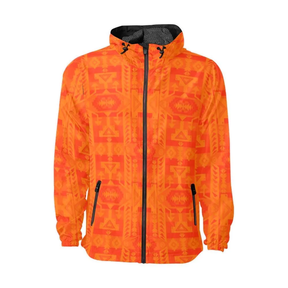 Chiefs Mountain Orange A feather for each Unisex Windbreaker