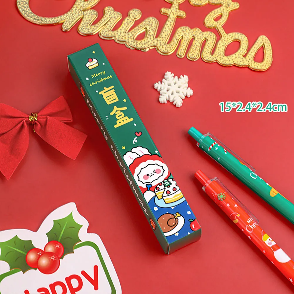 Christmas Blind Box Gel Pen 0.5mm Small Gift Gift Exchange Gift Pack Merry Christmas Christmas Christmas Eve Christmas Desserts Christmas Fruit Party