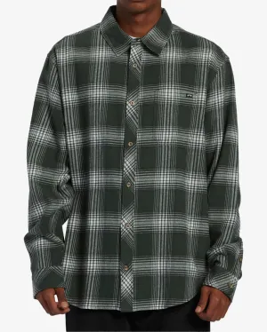 Coastline Flannel Long Sleeve Shirt - Dusty Forest