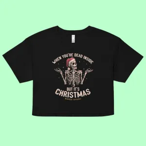 Dead Inside Christmas Crop Top