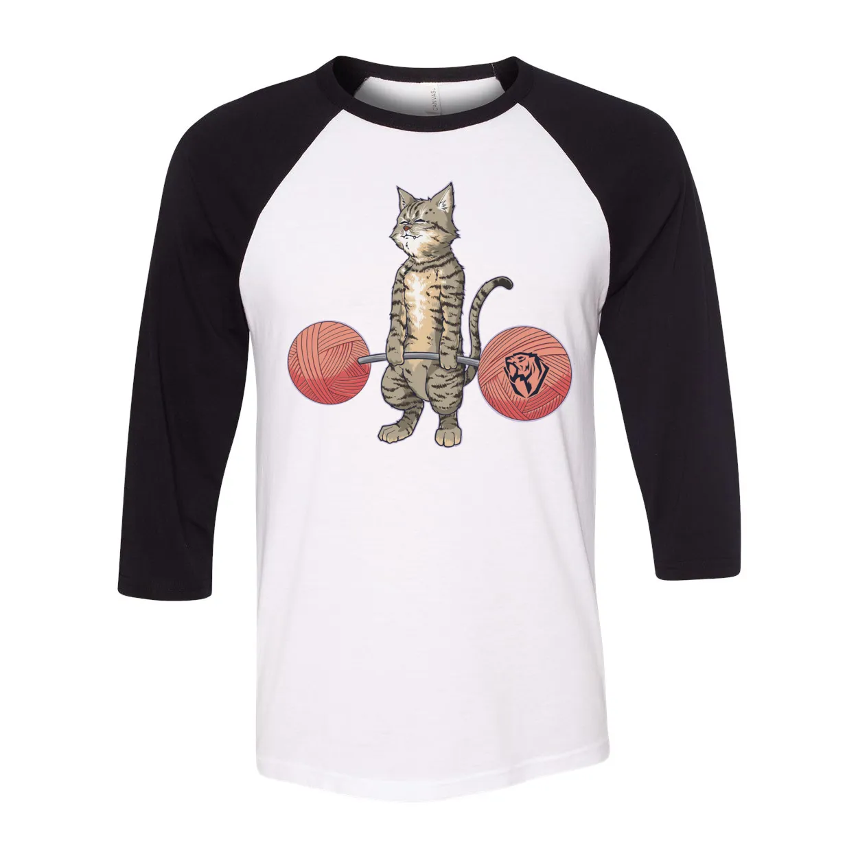 Deadlifting Tabby Cat Raglan