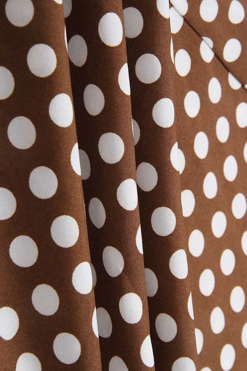 Dunnmall Irregular Polka Dot Dress (3 Colors)