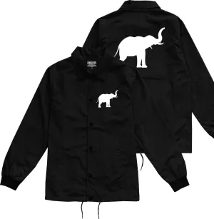 Elephant Animal Chest Mens Coaches Jacket