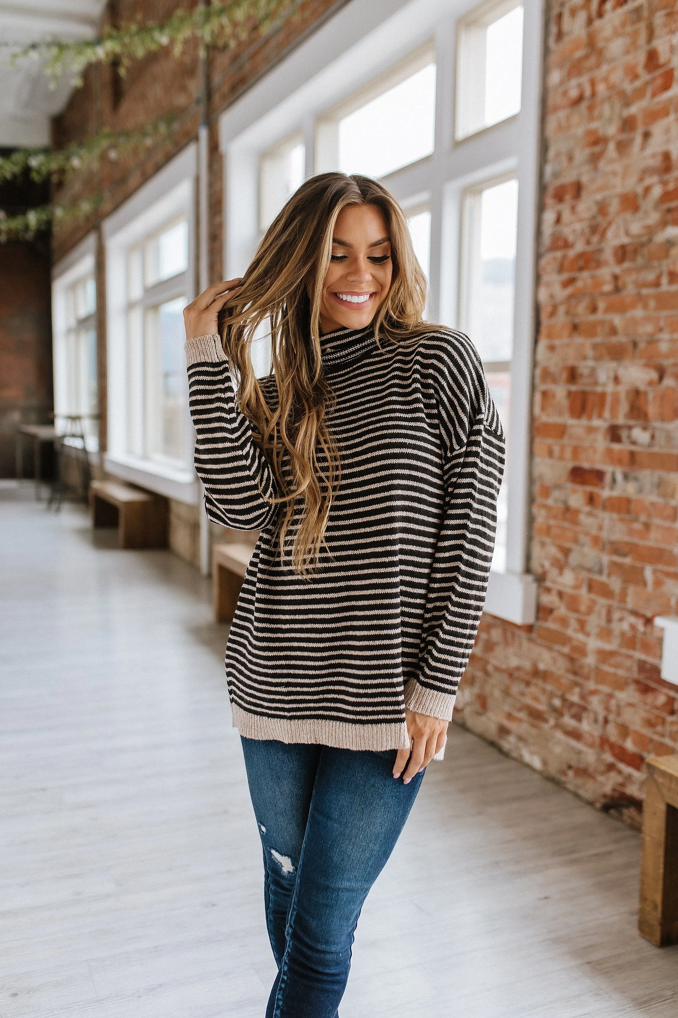 Emmy Striped Oversized Sweater | S-2XL | PRE ORDER