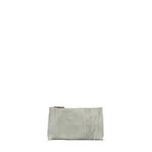 ESSENTIAL POUCH CEMENT PLEATED SHEEPSKIN