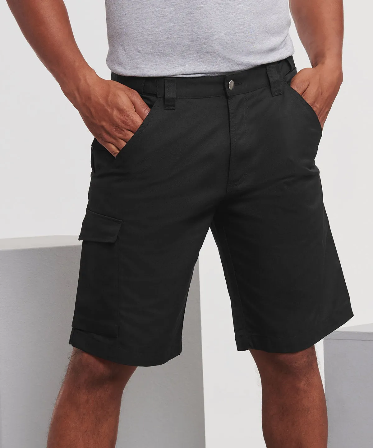 French Navy - Polycotton twill workwear shorts