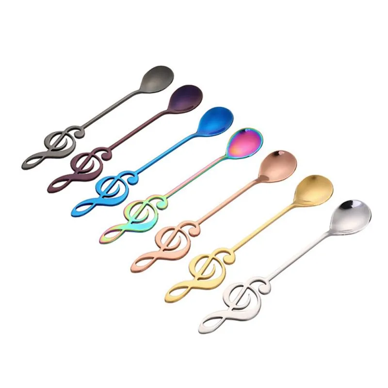 Funki Buys | Spoons | Music Note Long Coffee Spoons 7 Pcs Set