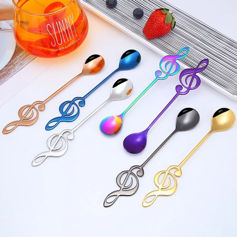 Funki Buys | Spoons | Musical Note Coffee Spoons | 1/3/5/10 Pcs