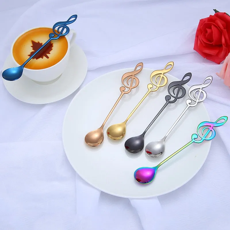 Funki Buys | Spoons | Musical Note Coffee Spoons | 1/3/5/10 Pcs