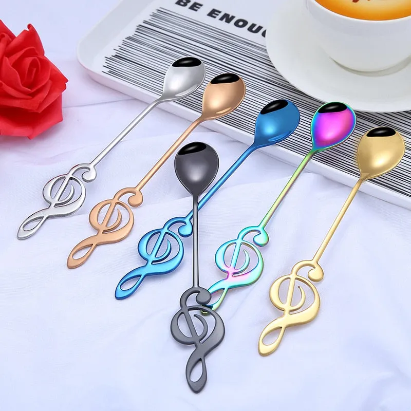 Funki Buys | Spoons | Musical Note Coffee Spoons | 1/3/5/10 Pcs