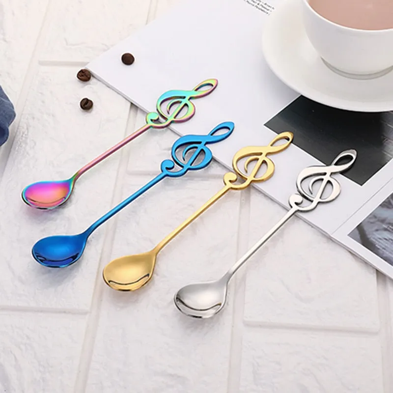 Funki Buys | Spoons | Musical Note Coffee Spoons | 1/3/5/10 Pcs