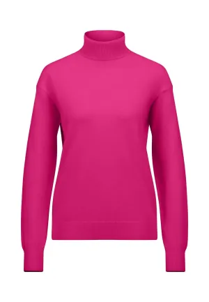 Fynch-Hatton Roll Neck Knit Pullover Pink