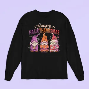 Hallothanksmas Gnome Long Sleeve Shirt