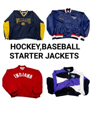 HOCKEY,BASEBALL,BASKETBALL WINDBREAKER STARTER JACKETS