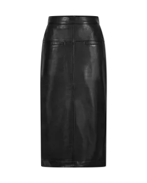 Inaya Genuine Leather Skirt