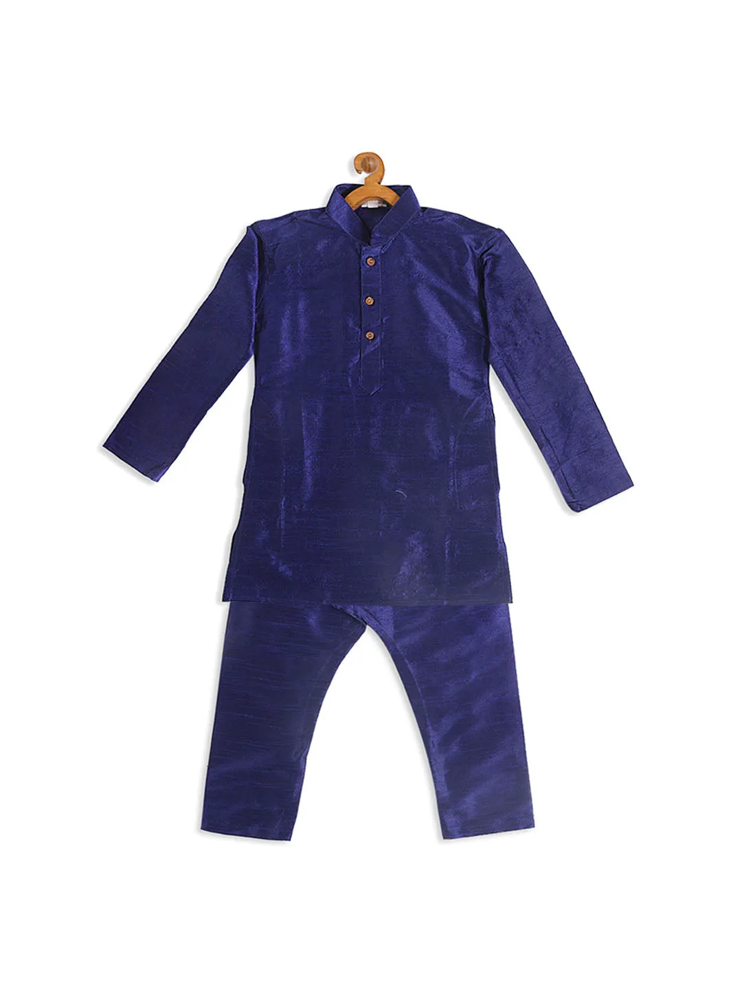 Jashvi SISHU Boy's Blue Kurta With Pyjama Set