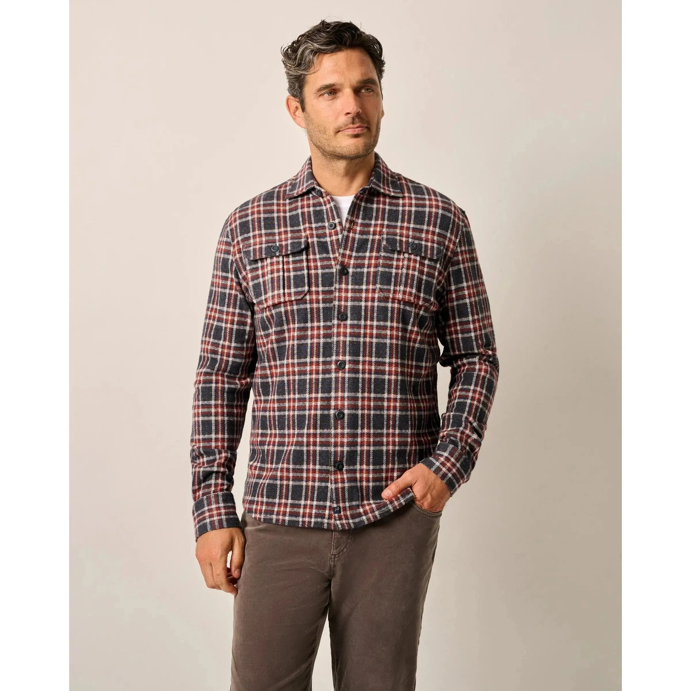 JIMMY SOFT PLAID STRETCH