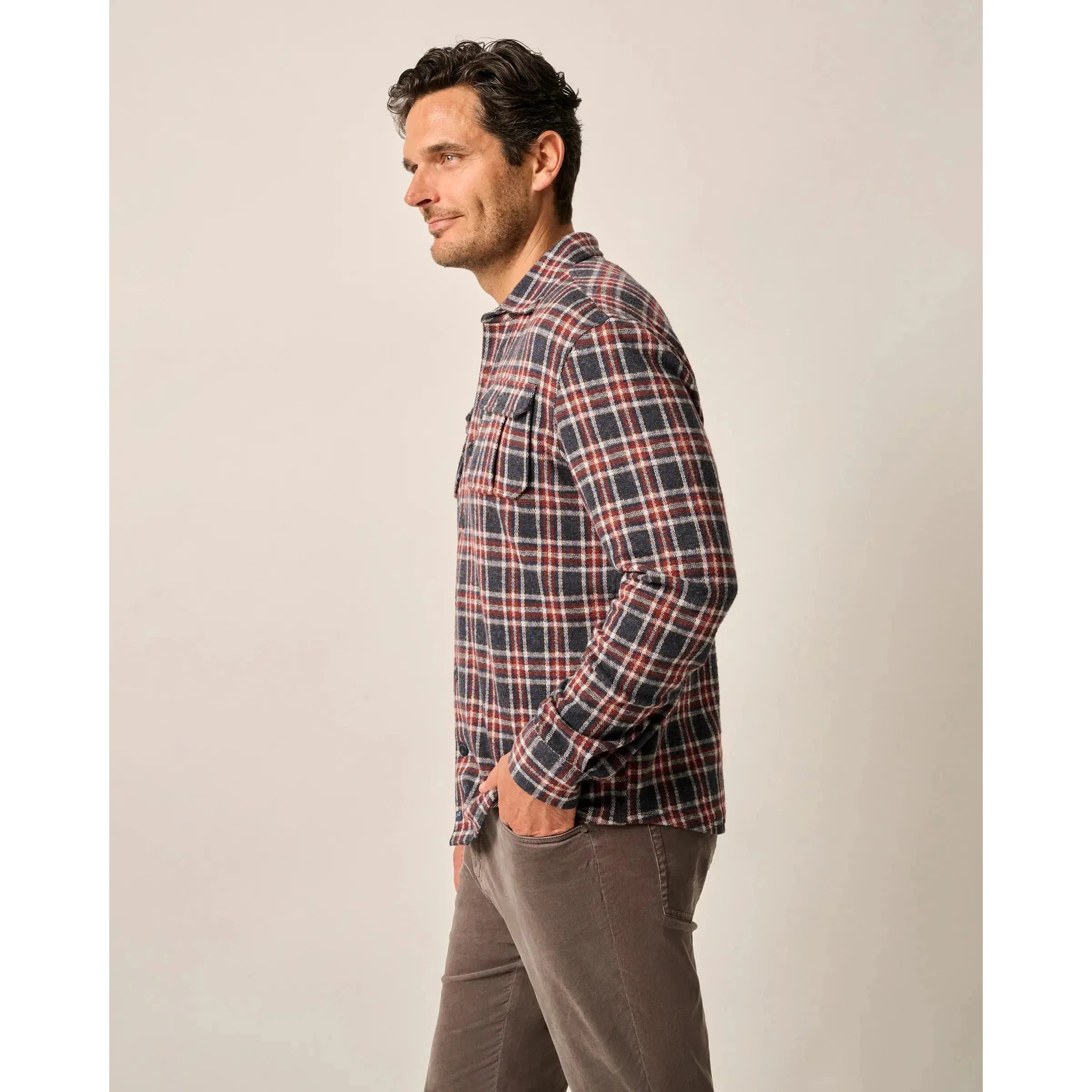 JIMMY SOFT PLAID STRETCH