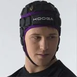 KOOGA SHADOW II RUGBY HEADGUARD BLACK/PURPLE 54-58CMS