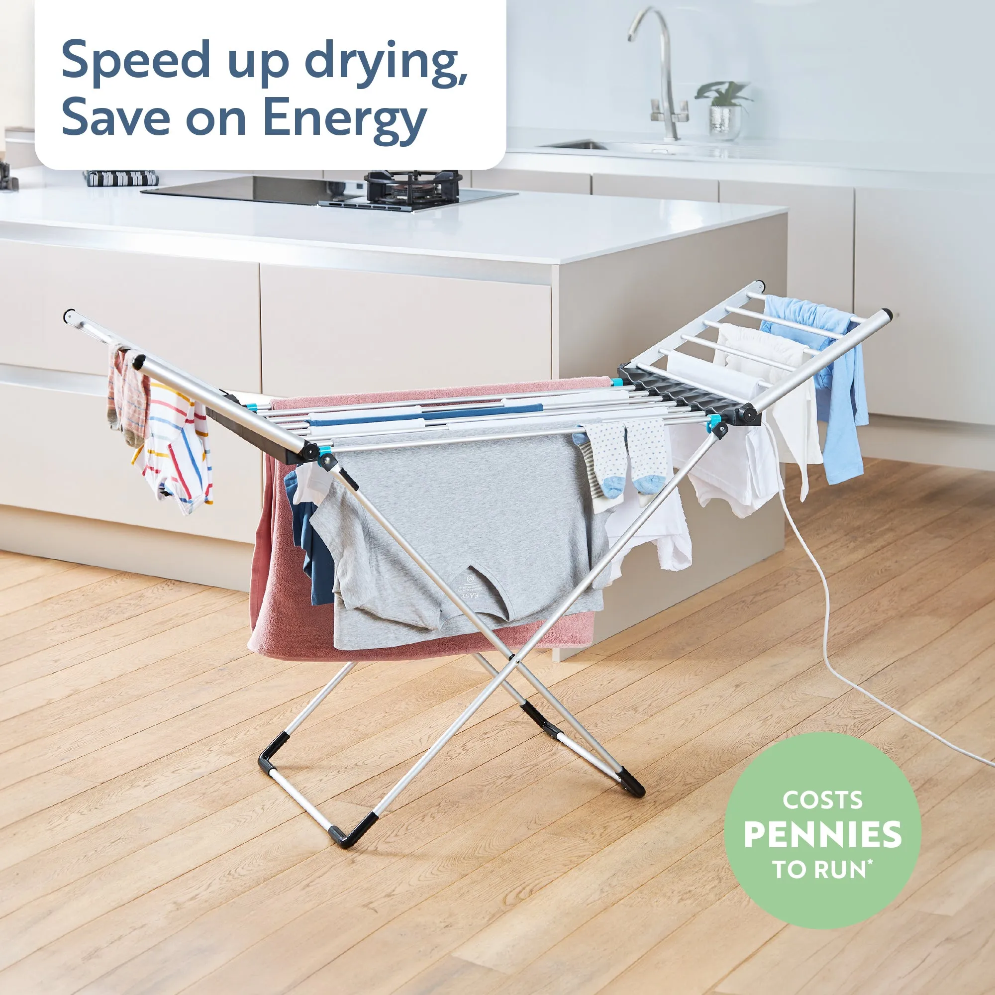 Minky Heated Clothes Airer - 12m Drying Space