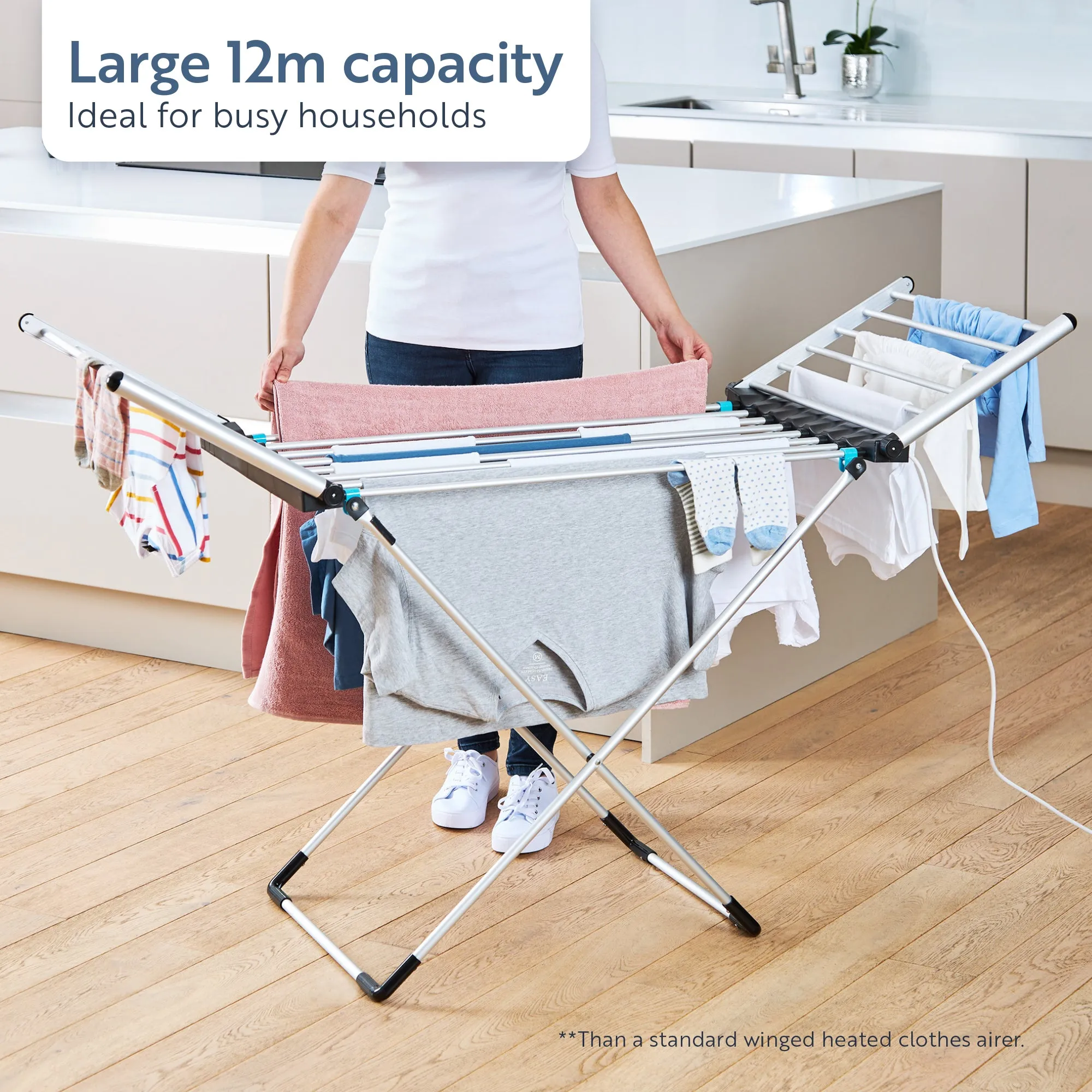 Minky Heated Clothes Airer - 12m Drying Space