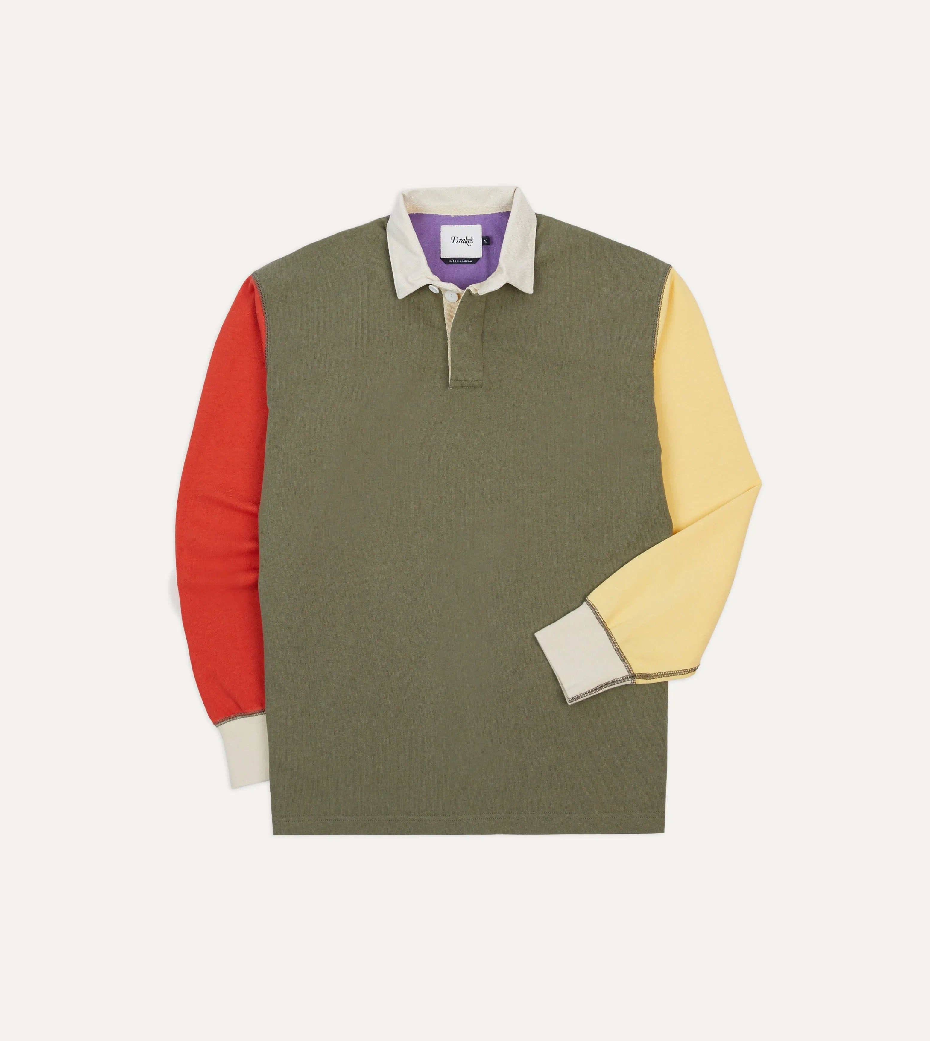 Multi Colourblock Cotton Rugby Shirt