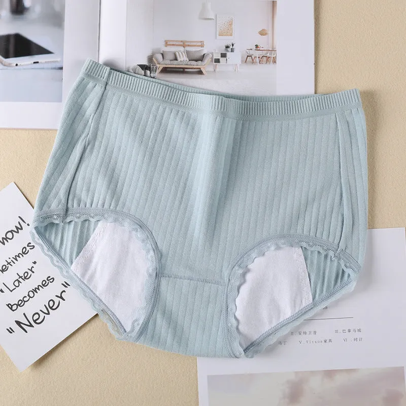 new underwear comes in a large size medium waist cotton menstruating period anti-leakage waterproof and antibacterial women's underwear