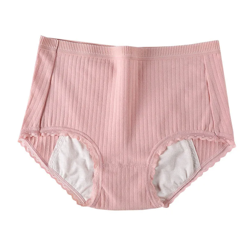 new underwear comes in a large size medium waist cotton menstruating period anti-leakage waterproof and antibacterial women's underwear