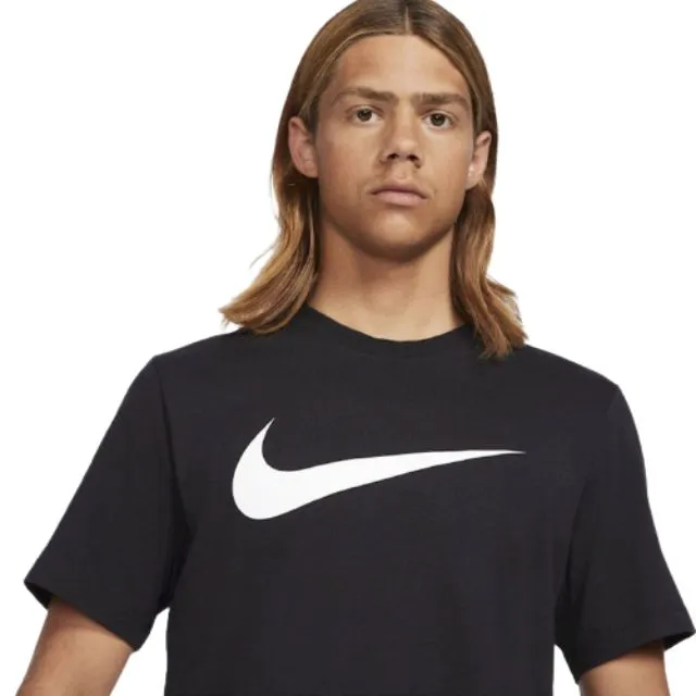 Nike Sportswear Swoosh Men Lifestyle T-Shirt Black/White Dc5094-010