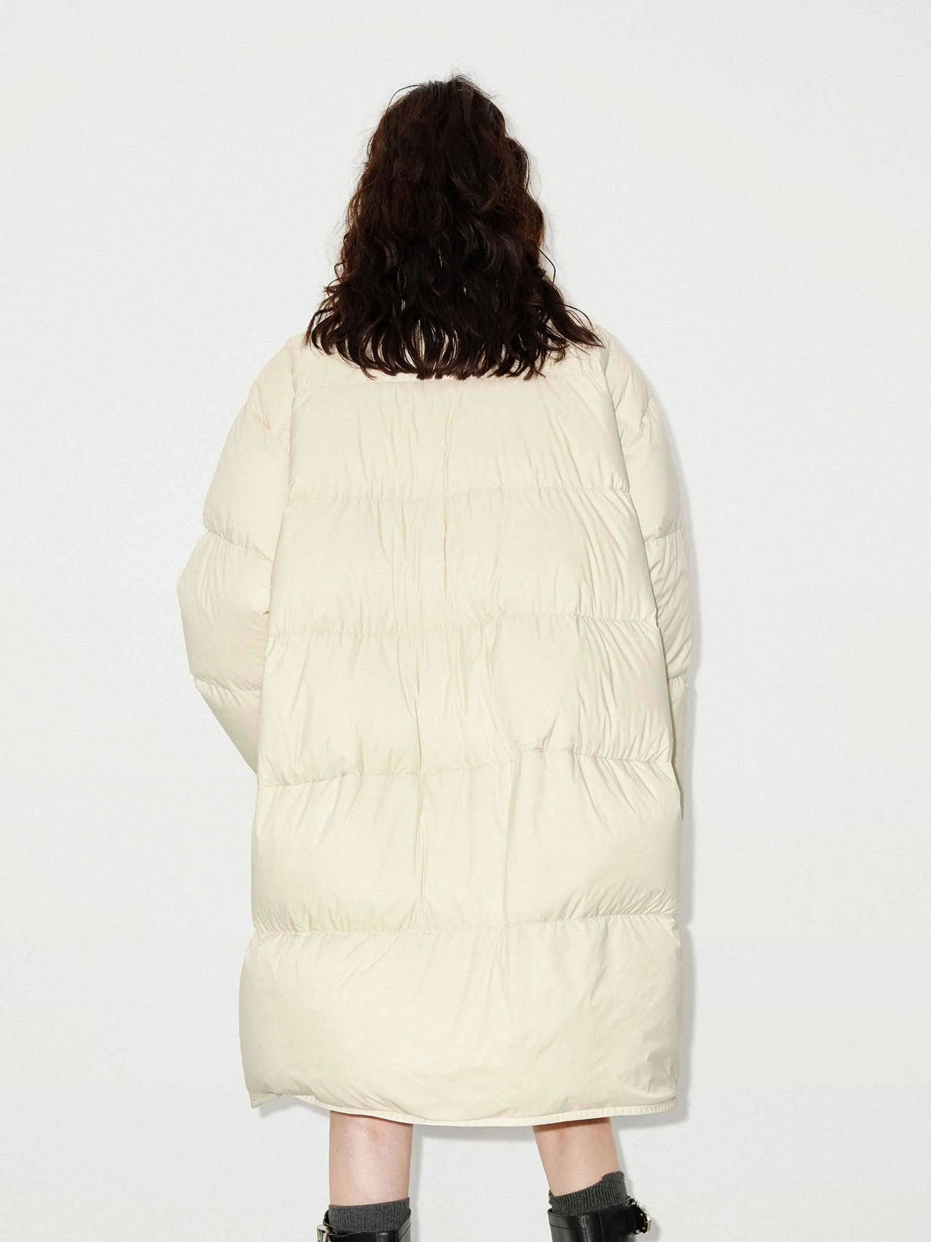 Oversized Longline Down Coat