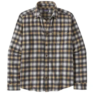 Patagonia Lightweight Fjord Cotton In Conversion Long Sleeve Button-up Flannel Shirt - Beach Day: Sandy Melon