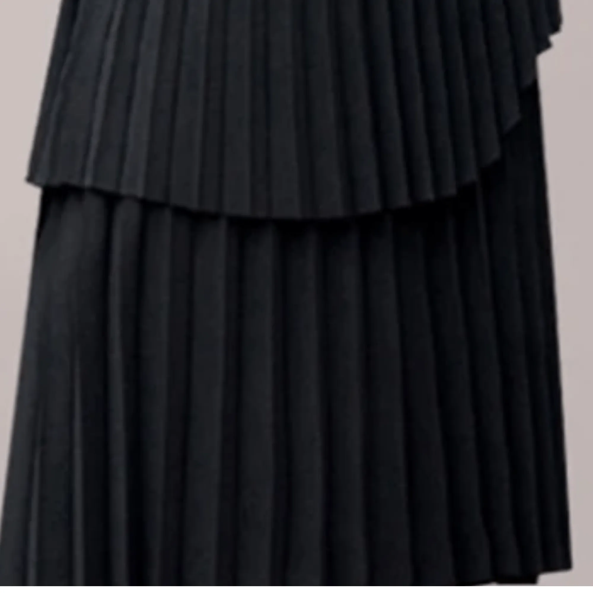 Pre Order:  Off-Shoulder Top Pleated Skirt Set