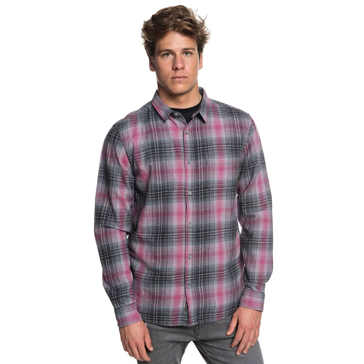 Quiksilver Men's Fatherfly Flannel Long Sleeve Shirt