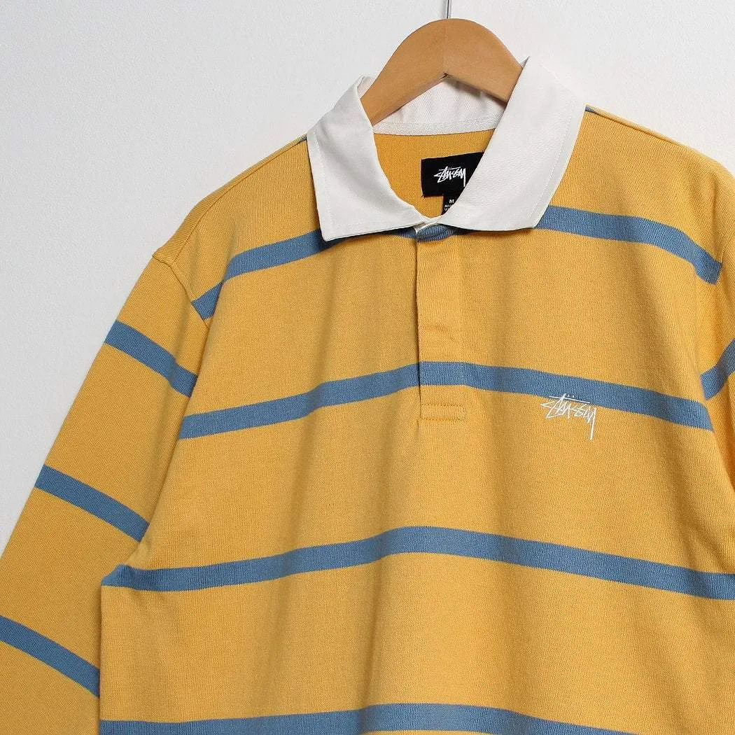 Stussy Hill Stripe Long Sleeve Rugby Shirt