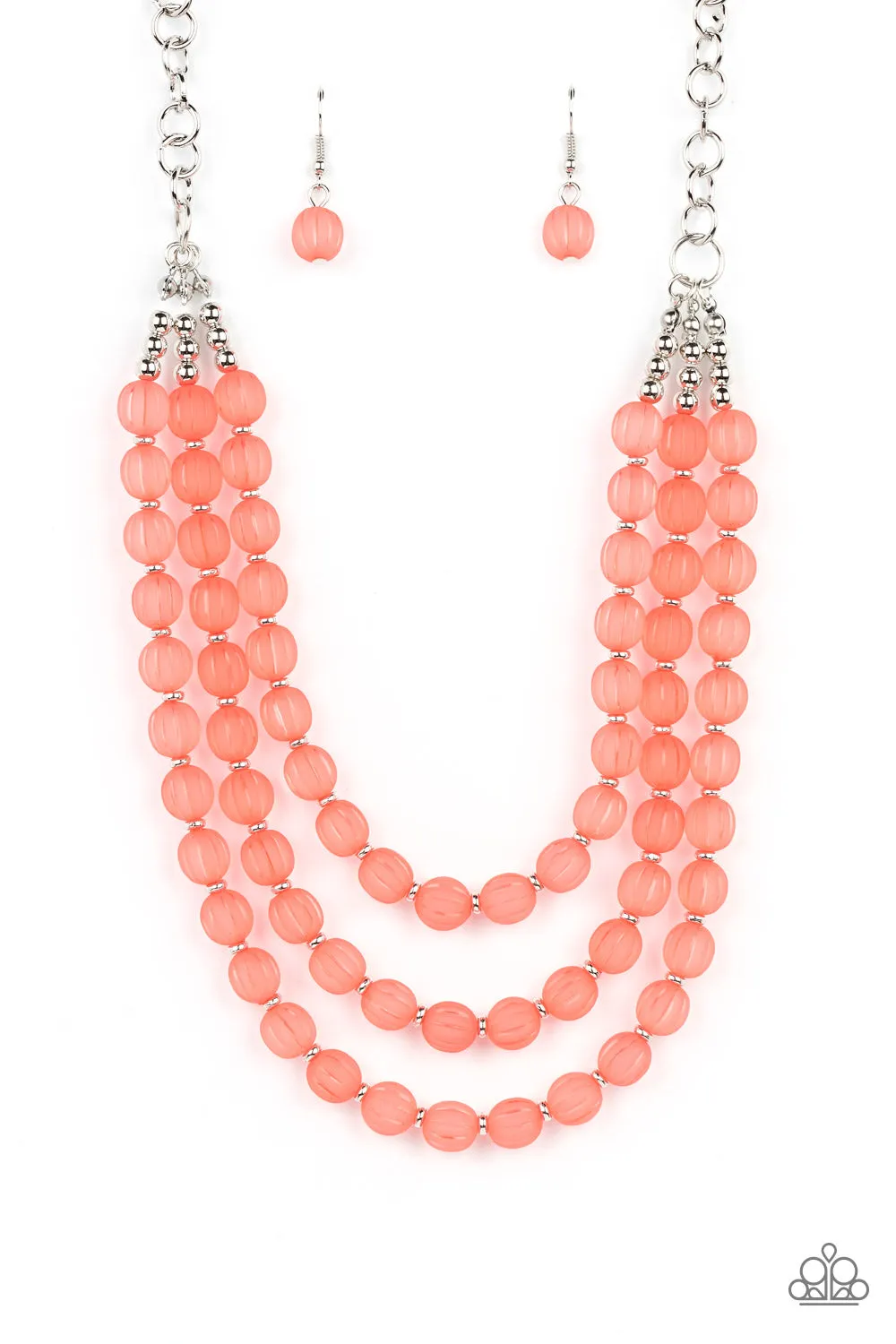 Summer Surprise - Orange Necklace - Paparazzi Accessories