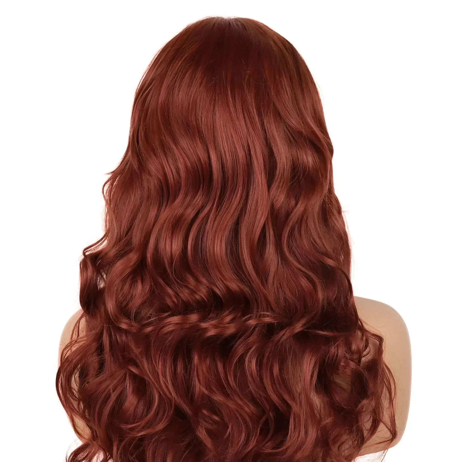 Synthetic Long Red Wigs for Women Cosplay Long Hair Wig Carnival Party Halloween Costume Wigs Female Fox Red Hair Wavy