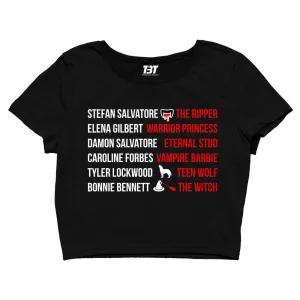 The Vampire Diaries Crop Top - Mystic Secrets