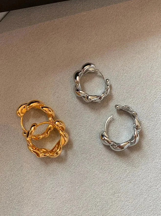 Twisted Hoop Earrings