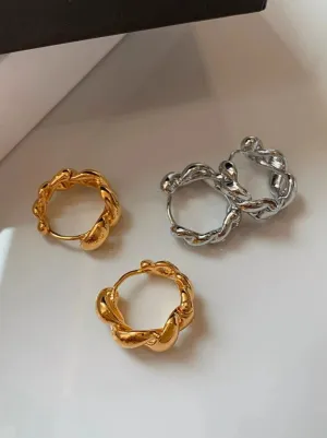 Twisted Hoop Earrings