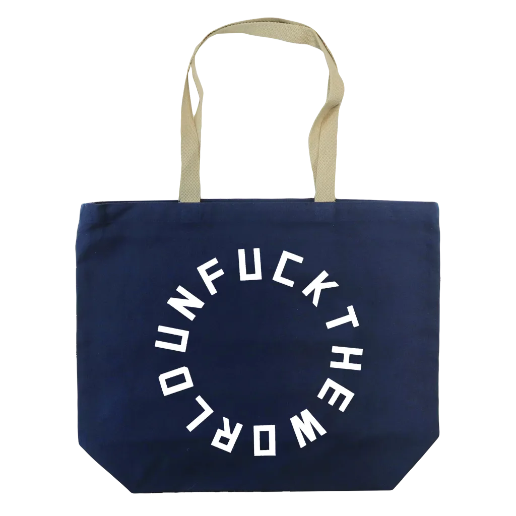 UNFUCKTHEWORLD Navy Tote