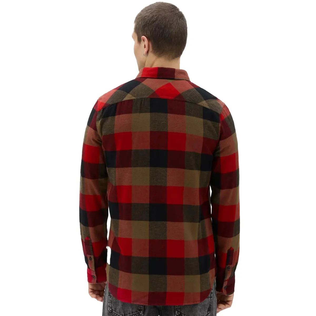 Vans Box Long Sleeve Button-Up Flannel Shirt